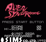 Заставка игры Alien Syndrome